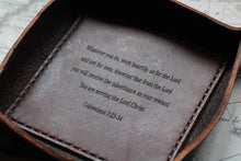 Load image into Gallery viewer, Leather Trinket Tray